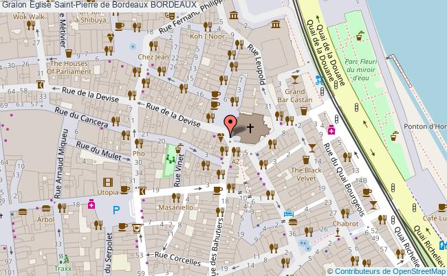 plan Eglise Saint-pierre De Bordeaux Bordeaux BORDEAUX