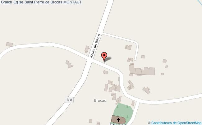 plan Eglise Saint Pierre De Brocas Montaut MONTAUT