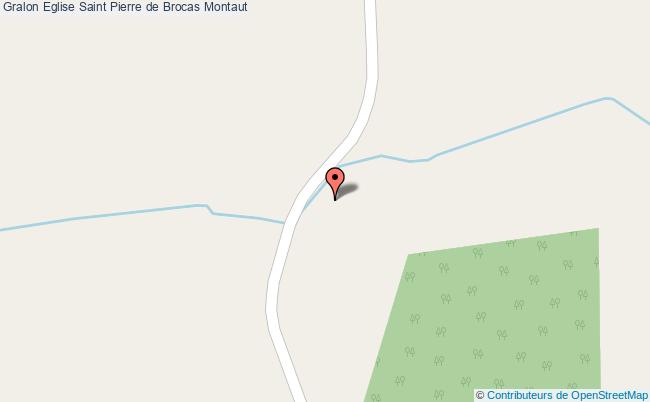 plan Eglise Saint Pierre De Brocas Montaut Montaut