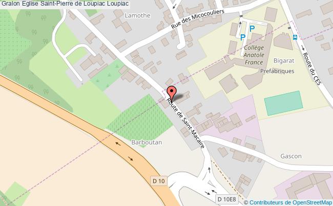 plan Eglise Saint-pierre De Loupiac Loupiac Loupiac