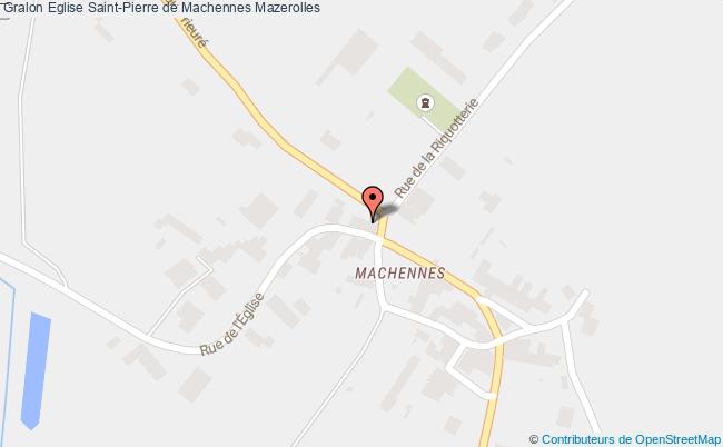 plan Eglise Saint-pierre De Machennes Mazerolles Mazerolles