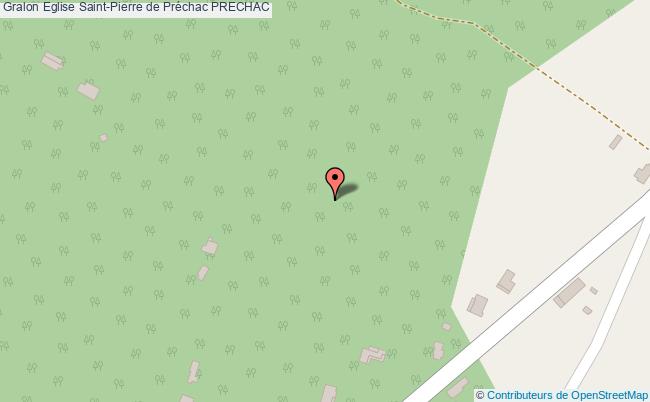 plan Eglise Saint-pierre De Préchac Prechac PRECHAC