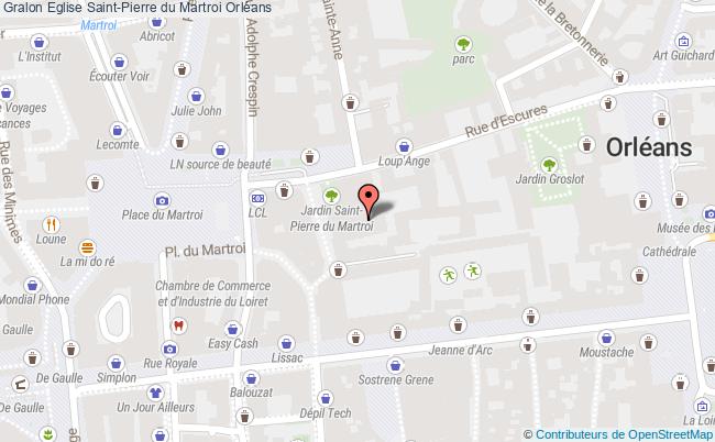 plan Eglise Saint-pierre Du Martroi Orléans Orléans
