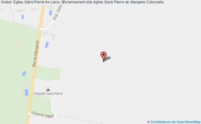 plan Eglise Saint-pierre-ès-liens, Anciennement Dite église Saint-pierre De Margerie Colonzelle Colonzelle
