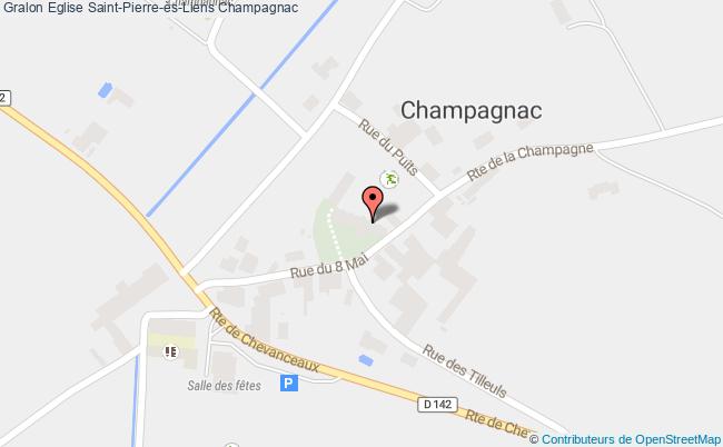 plan Eglise Saint-pierre-ès-liens Champagnac Champagnac