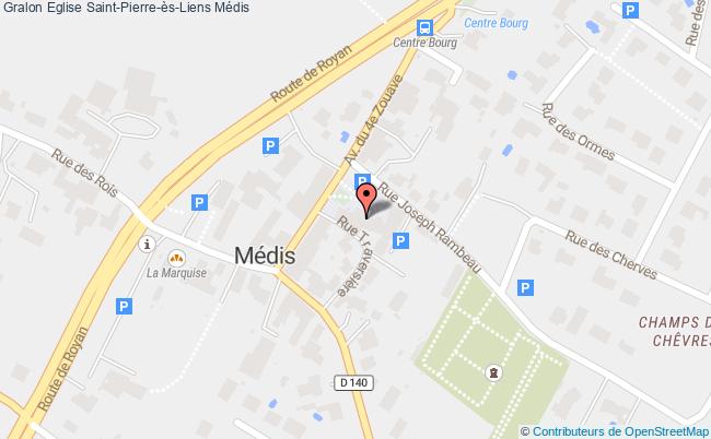 plan Eglise Saint-pierre-ès-liens Médis Médis