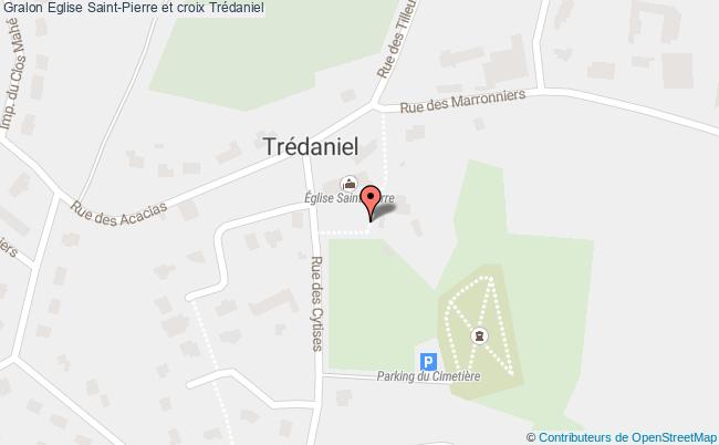 plan Eglise Saint-pierre Et Croix Trédaniel Trédaniel