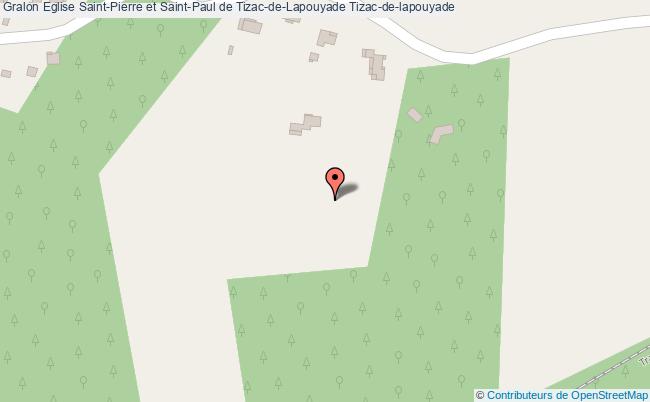 plan Eglise Saint-pierre Et Saint-paul De Tizac-de-lapouyade Tizac-de-lapouyade Tizac-de-lapouyade