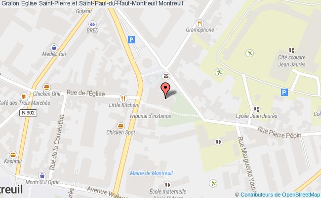 plan Eglise Saint-pierre Et Saint-paul-du-haut-montreuil Montreuil Montreuil