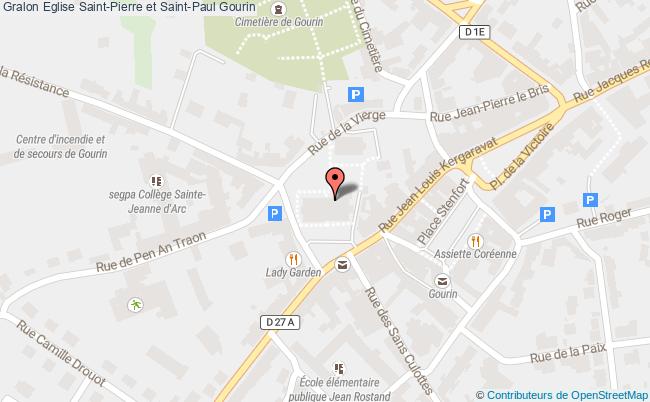 plan Eglise Saint-pierre Et Saint-paul Gourin Gourin