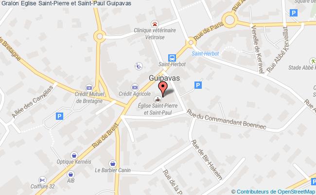 plan Eglise Saint-pierre Et Saint-paul Guipavas Guipavas