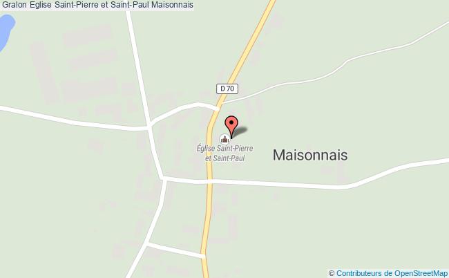 plan Eglise Saint-pierre Et Saint-paul Maisonnais Maisonnais