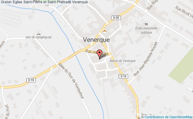 plan Eglise Saint-pierre Et Saint-phébade Venerque Venerque