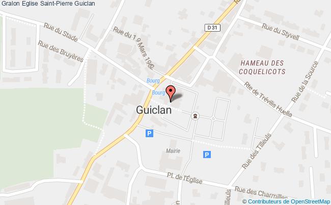 plan Eglise Saint-pierre Guiclan Guiclan