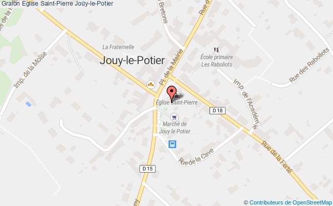 plan Eglise Saint-pierre Jouy-le-potier Jouy-le-Potier