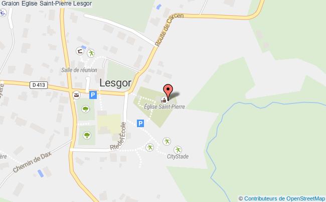 plan Eglise Saint-pierre Lesgor Lesgor