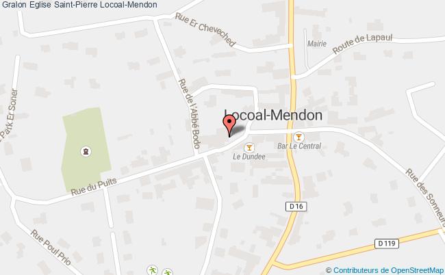 plan Eglise Saint-pierre Locoal-mendon Locoal-Mendon