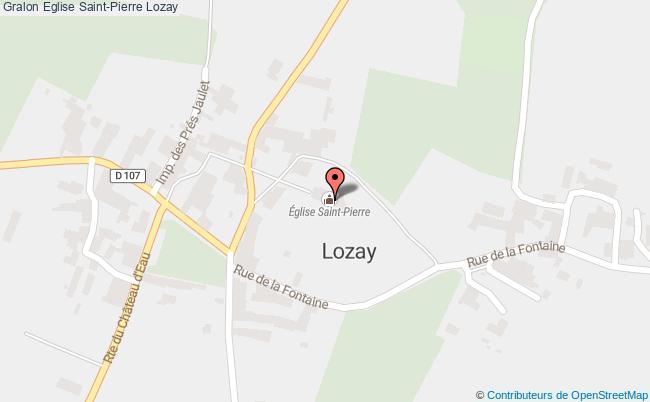plan Eglise Saint-pierre Lozay Lozay