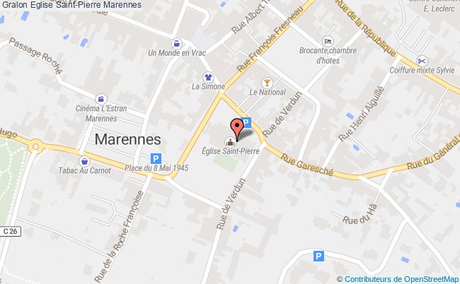 plan Eglise Saint-pierre Marennes Marennes