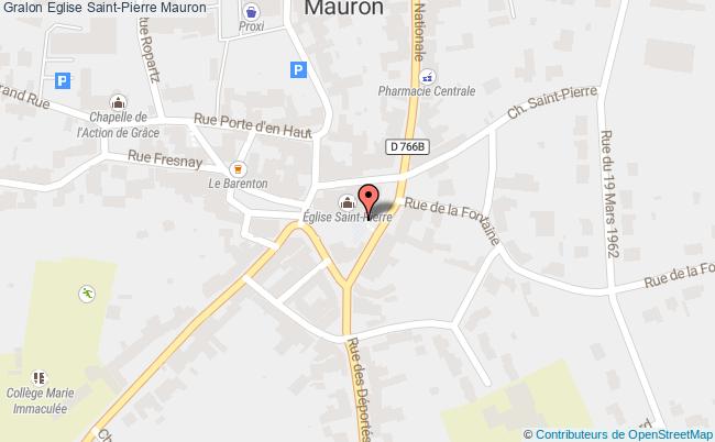 plan Eglise Saint-pierre Mauron Mauron