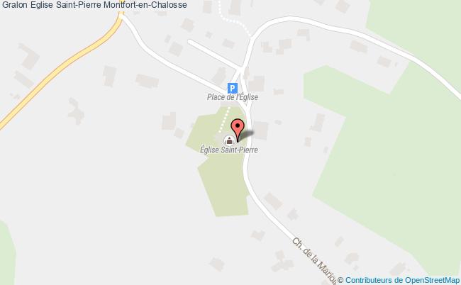Eglise saintpierre Montfortenchalosse tourisme