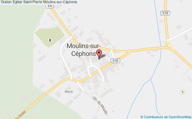 plan Eglise Saint-pierre Moulins-sur-céphons Moulins-sur-Céphons