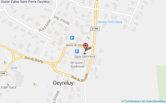 plan Eglise Saint-pierre Oeyreluy Oeyreluy