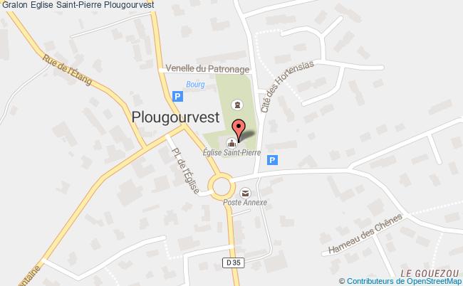 plan Eglise Saint-pierre Plougourvest Plougourvest