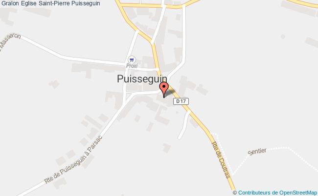 plan Eglise Saint-pierre Puisseguin Puisseguin