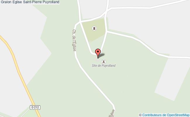 plan Eglise Saint-pierre Puyrolland Puyrolland
