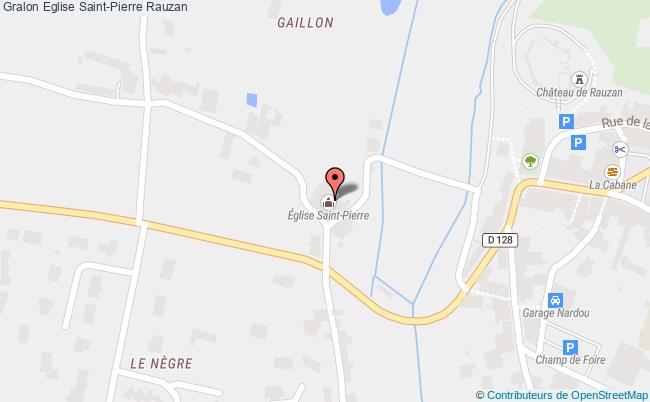 plan Eglise Saint-pierre Rauzan Rauzan