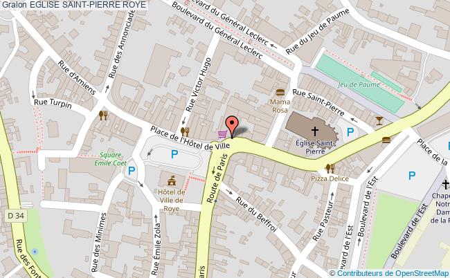 plan Eglise Saint-pierre Roye ROYE