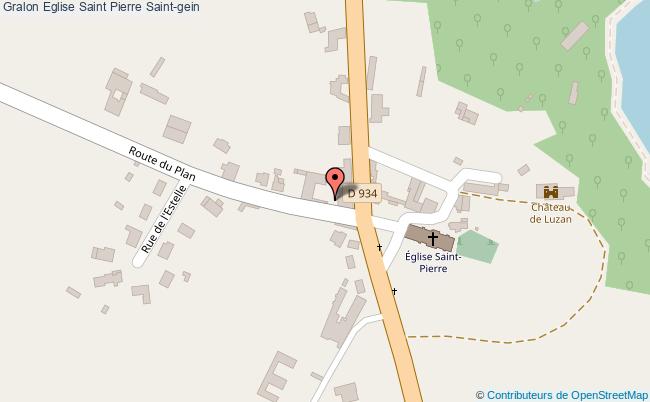 plan Eglise Saint Pierre Saint-gein Saint-gein