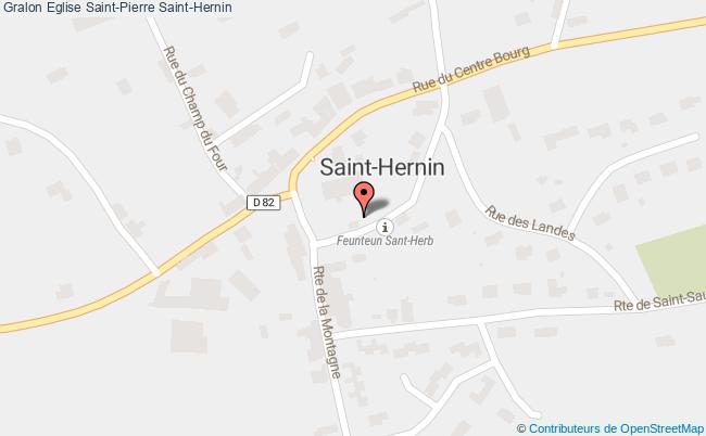 plan Eglise Saint-pierre Saint-hernin Saint-Hernin