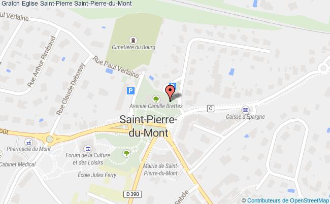 plan Eglise Saint-pierre Saint-pierre-du-mont Saint-Pierre-du-Mont