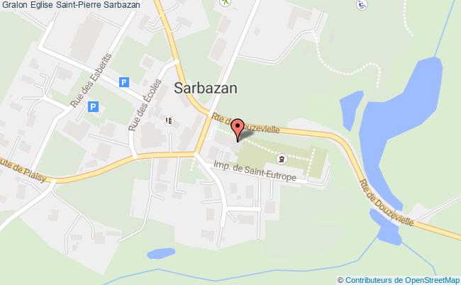 plan Eglise Saint-pierre Sarbazan Sarbazan