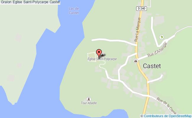 plan Eglise Saint-polycarpe Castet Castet