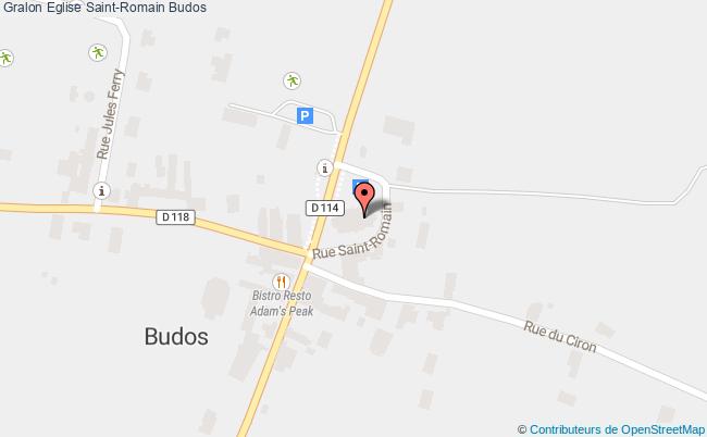 plan Eglise Saint-romain Budos Budos