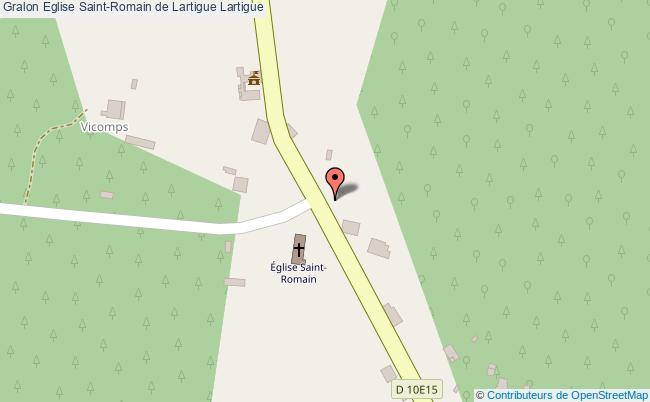 plan Eglise Saint-romain De Lartigue Lartigue Lartigue