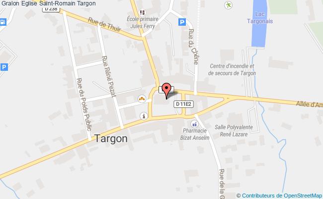 plan Eglise Saint-romain Targon Targon