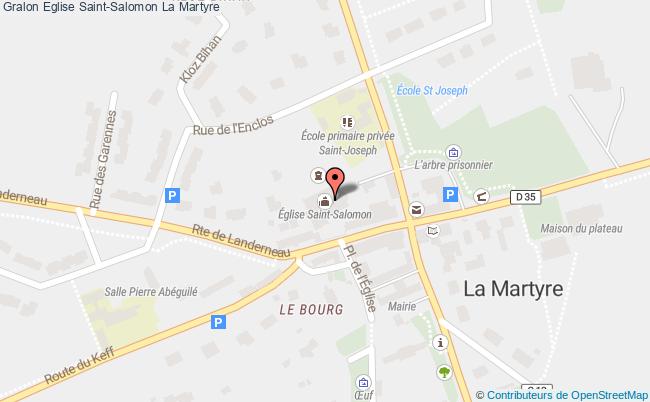 plan Eglise Saint-salomon La Martyre La Martyre