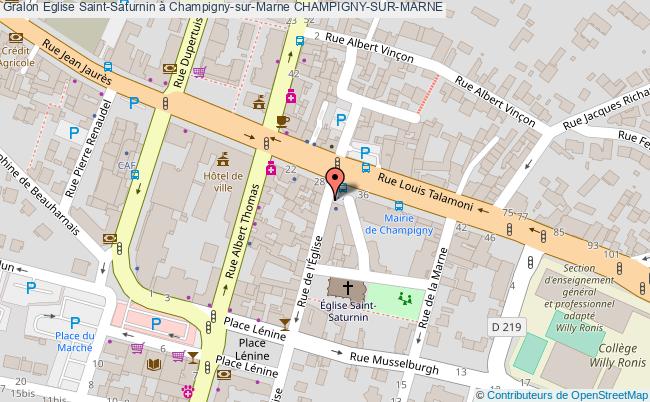 Eglise Saint-Saturnin à Champigny-sur-Marne