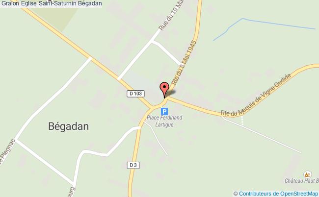 plan Eglise Saint-saturnin Bégadan Bégadan