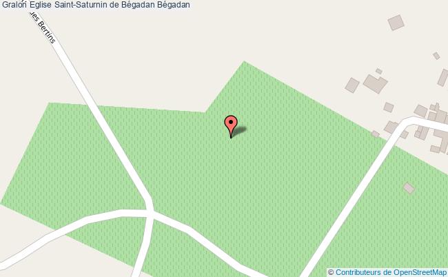 plan Eglise Saint-saturnin De Bégadan Bégadan Bégadan