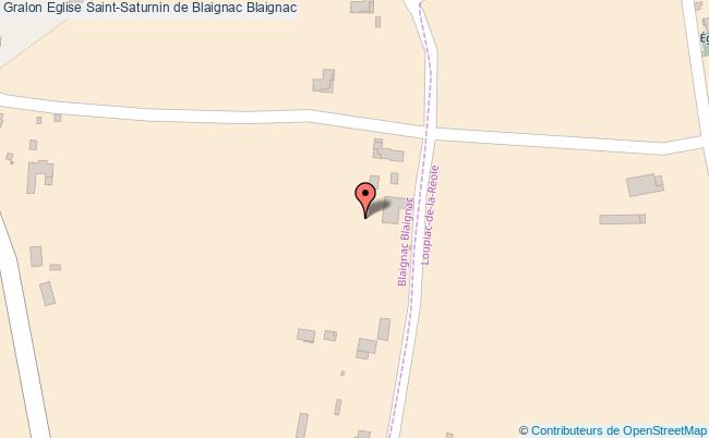 plan Eglise Saint-saturnin De Blaignac Blaignac Blaignac