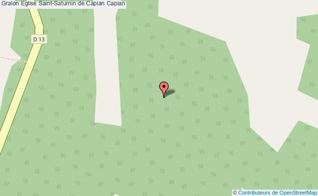 plan Eglise Saint-saturnin De Capian Capian Capian