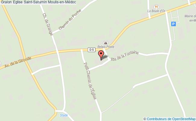 plan Eglise Saint-saturnin Moulis-en-médoc Moulis-en-Médoc