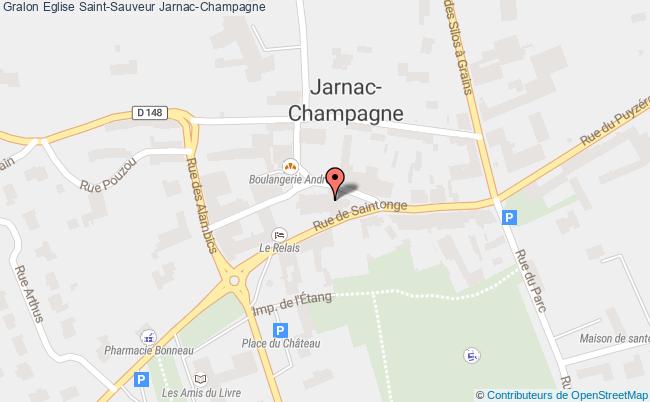 plan Eglise Saint-sauveur Jarnac-champagne Jarnac-Champagne