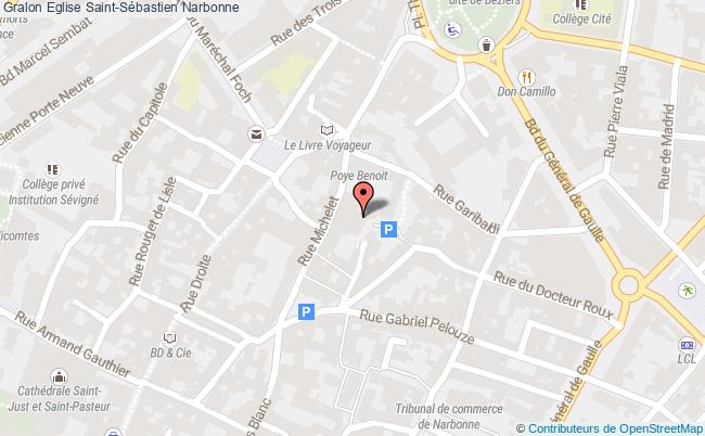 plan Eglise Saint-sébastien Narbonne Narbonne