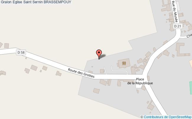 plan Eglise Saint Sernin Brassempouy BRASSEMPOUY